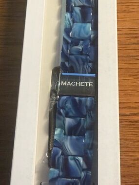 Machete Women’s Capri Blue Resin Link Apple Watch Bracelet NWT